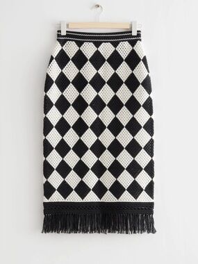 & Other Stories Crocheted Midi Skirt, Small